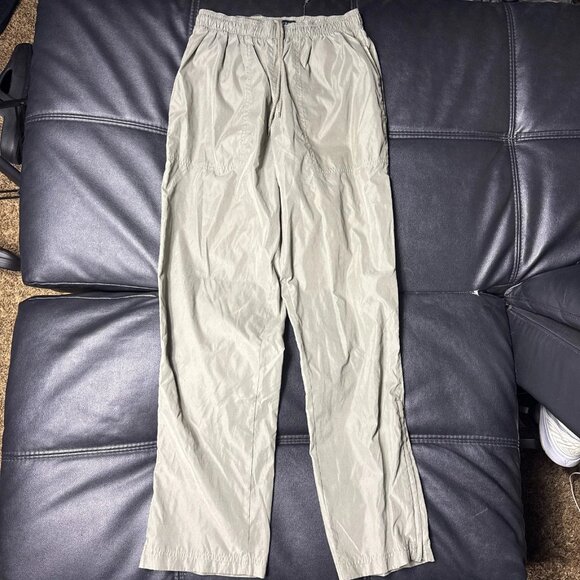 IZOD Men's Windbreaker Golf Pants Green Ankle Zipper Drawstring Active Size M - Picture 1 of 13